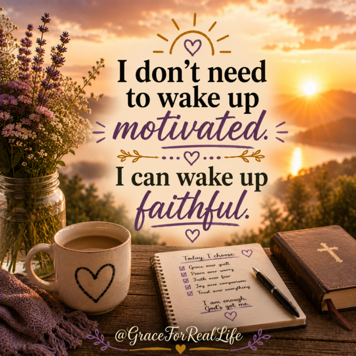Today = Faithful over Motivated