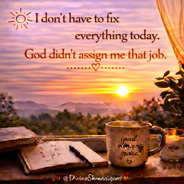 Fixing everything is not your job...