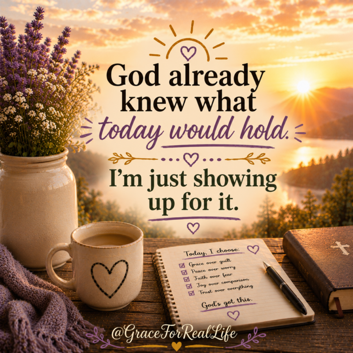 Show up and believe today...