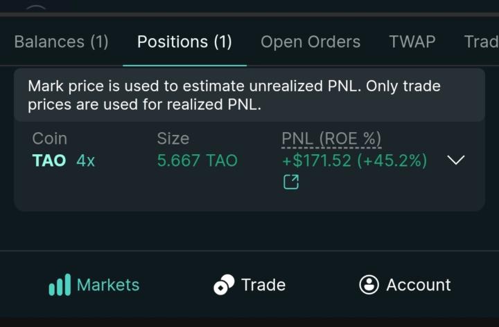 🏆+45% on $TAO Long