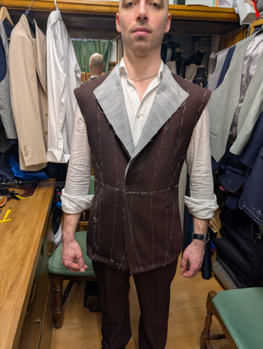 Bespoke dark brown fresco suit (IN PROGRESS)