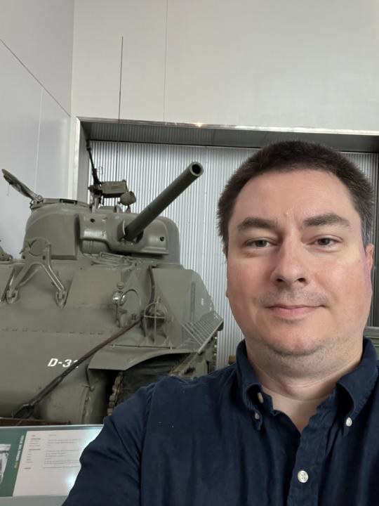 Me With a Sherman Tank 