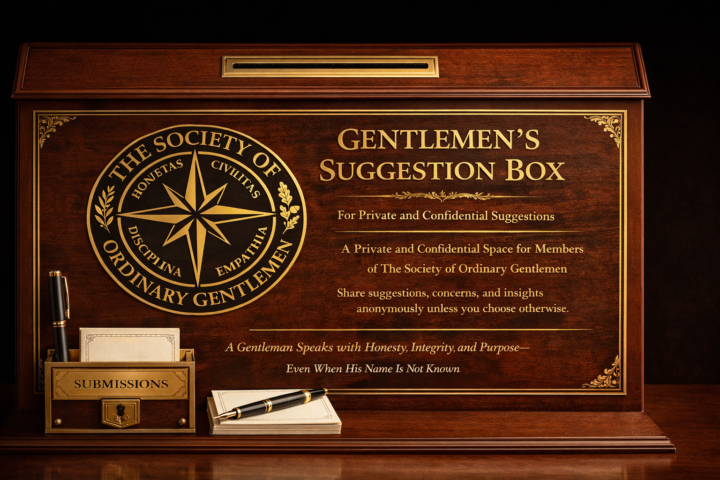 Gentlemen's Suggestion Box. 