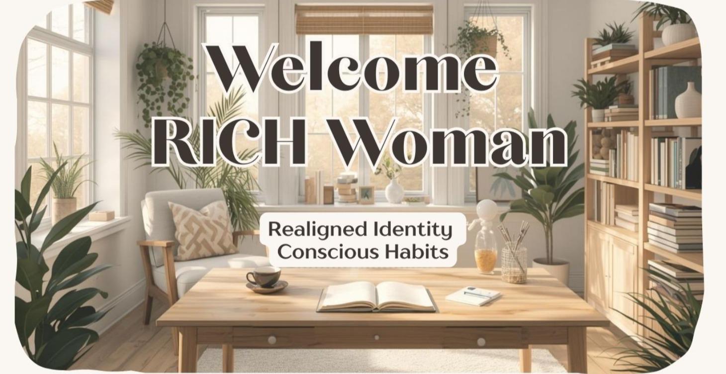 Start Here:  Welcome to RICH Woman