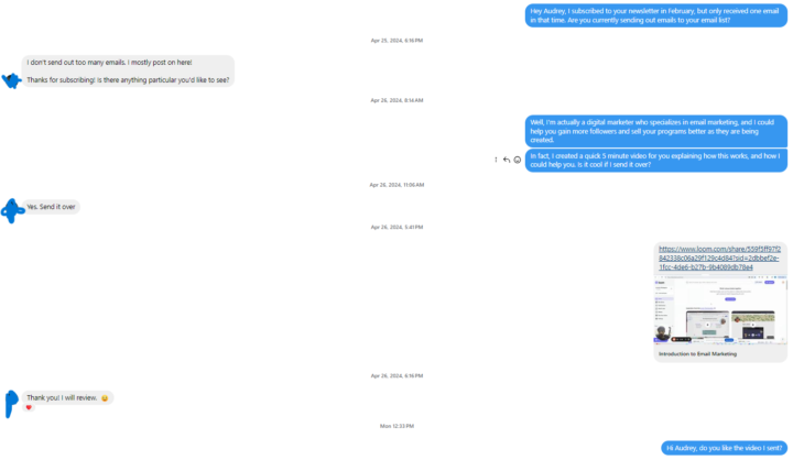 FINALLY GOT MY FIRST SALES CALL
