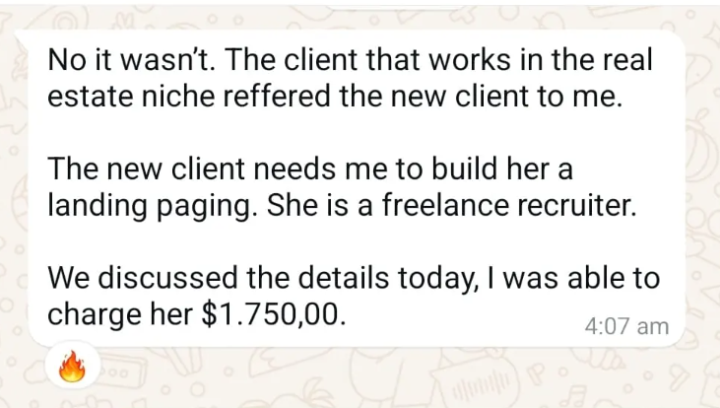 $70k/yr client...? (+ some other W's!)