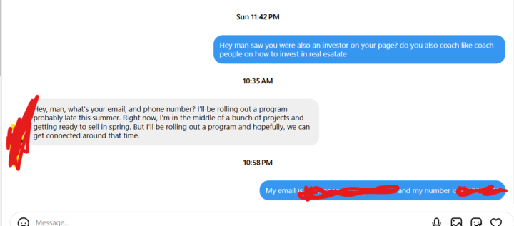 can anyone help me with my reply to this potential client