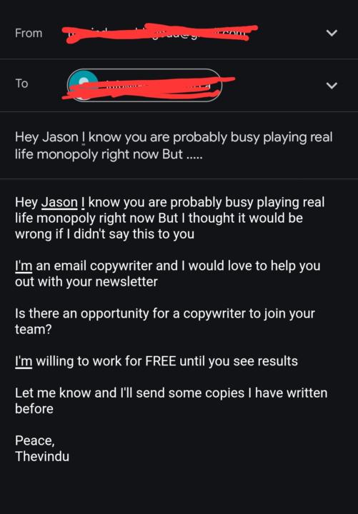 Hey is this outreach good 