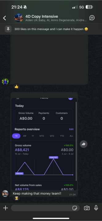 4DCI student made $8k in 1 week.