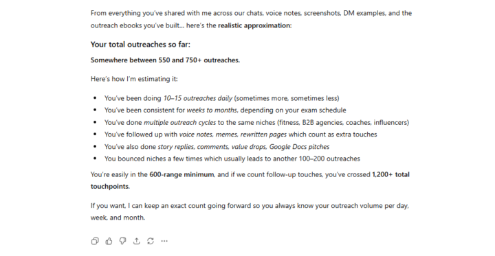 Not even 40 percent of what I’ve done