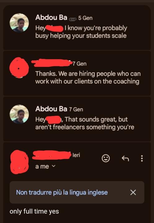 Prospect replied, but...