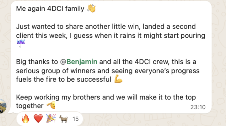 1 copywriter + 1 week = 2 clients 🤯