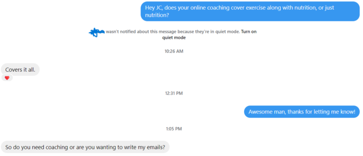 Guys, what do I say here?