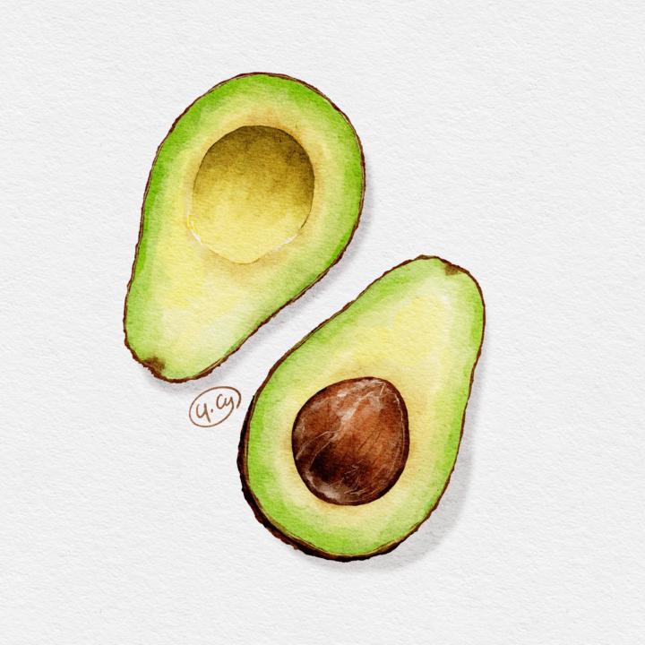 來畫一顆新手友善的酪梨吧!🥑