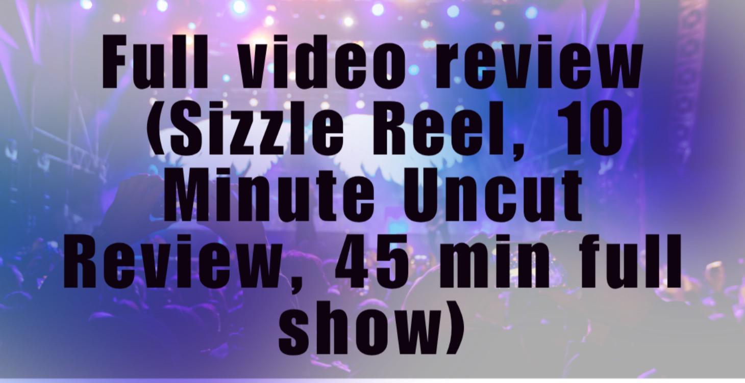 🎭 Full Show, sizzle, & 10 minute coaching 🚢✨