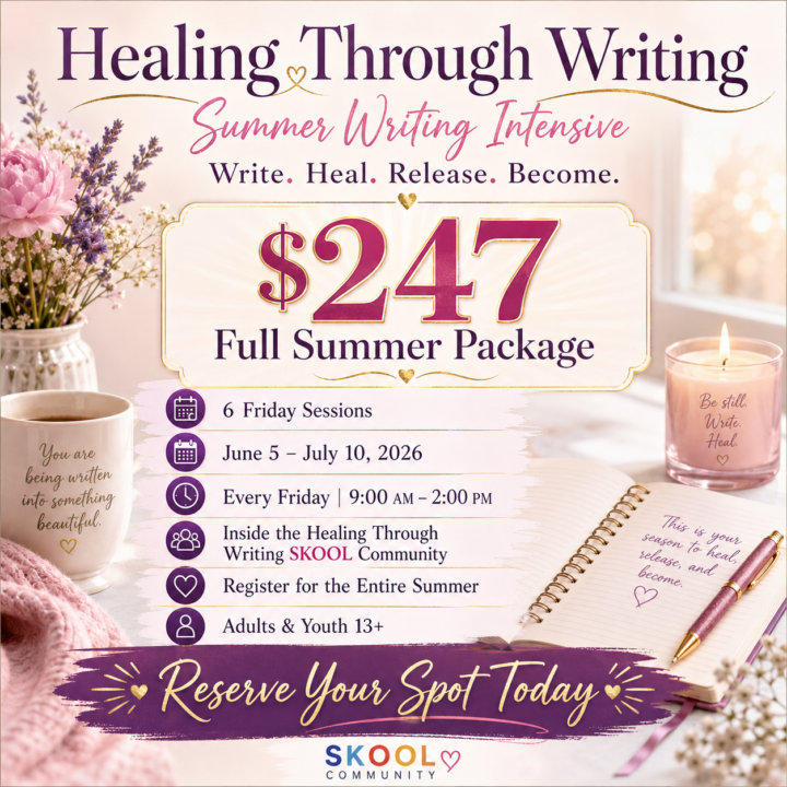 Healing Through Writing Summer Writing Intensive