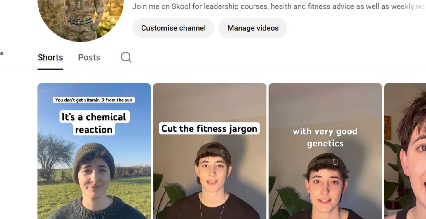 Health and fitness short Educational videos
