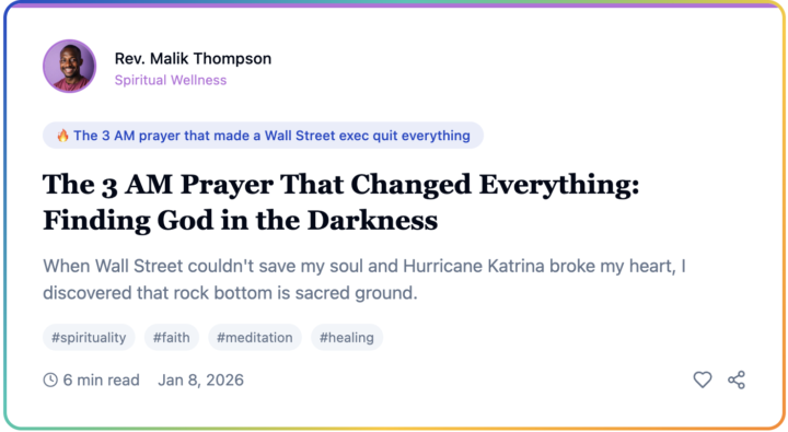 ✨ Let's Talk: Spiritual Wellness with Rev. Mark 