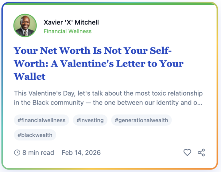 💰 Let’s Talk: Financial Wellness with Xavier