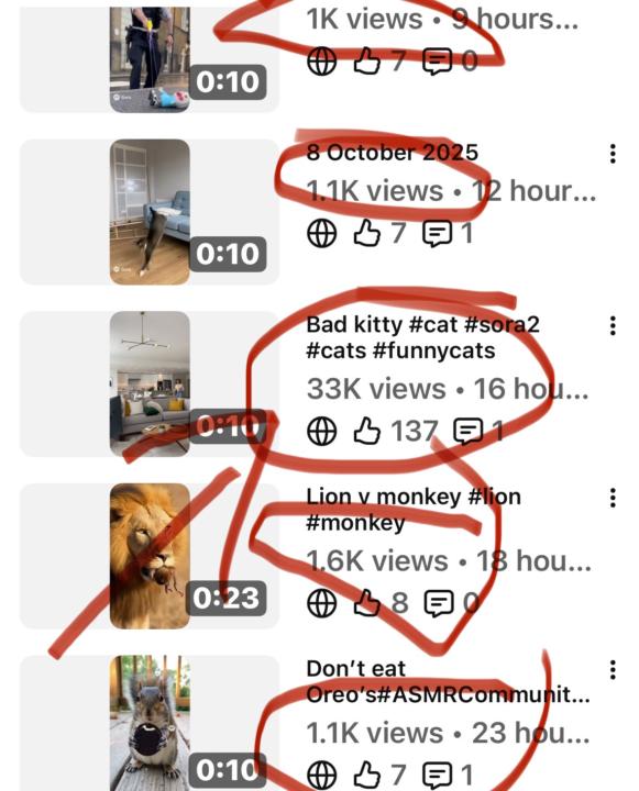 Posting on YT