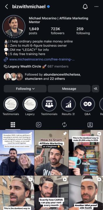 InstaOS - taught this last week - here is example