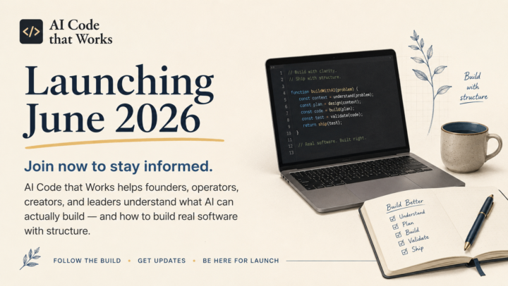 AI Code that Works is coming June 2026.