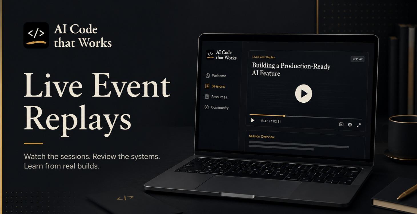 Live Event Replays