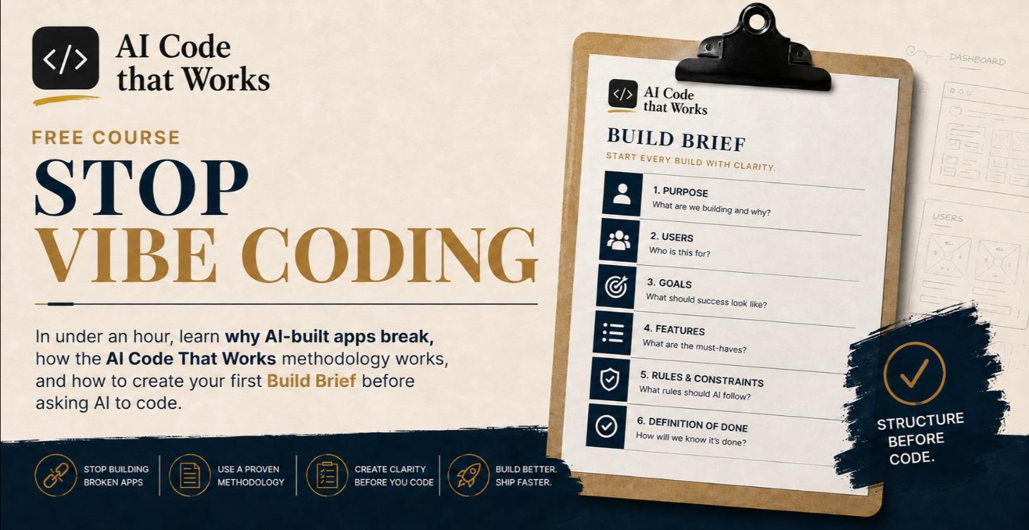 Free Course - Stop Vibe Coding