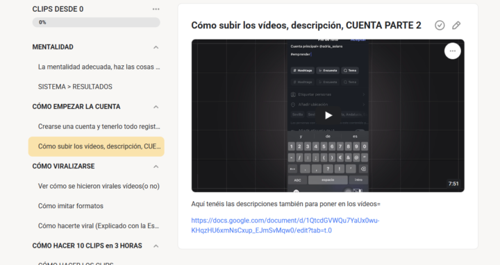 ¿Qué descripción poner en los vídeos?¿A cuantas cuentas sigo?