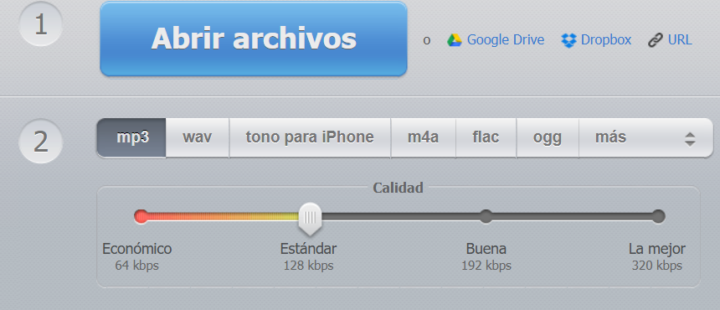 Convertidor de audio