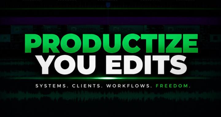 Productize Your Edits