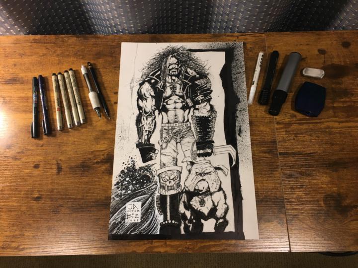 Simon Bisley Lobo study