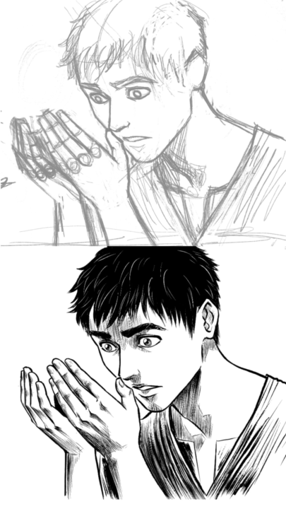 Pencils, inks (digital)