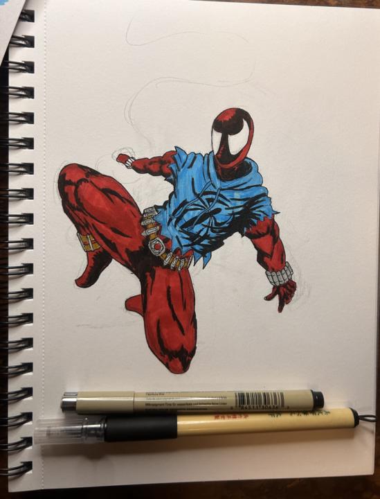 Scarlet Spider(Ben Riley) Sketch