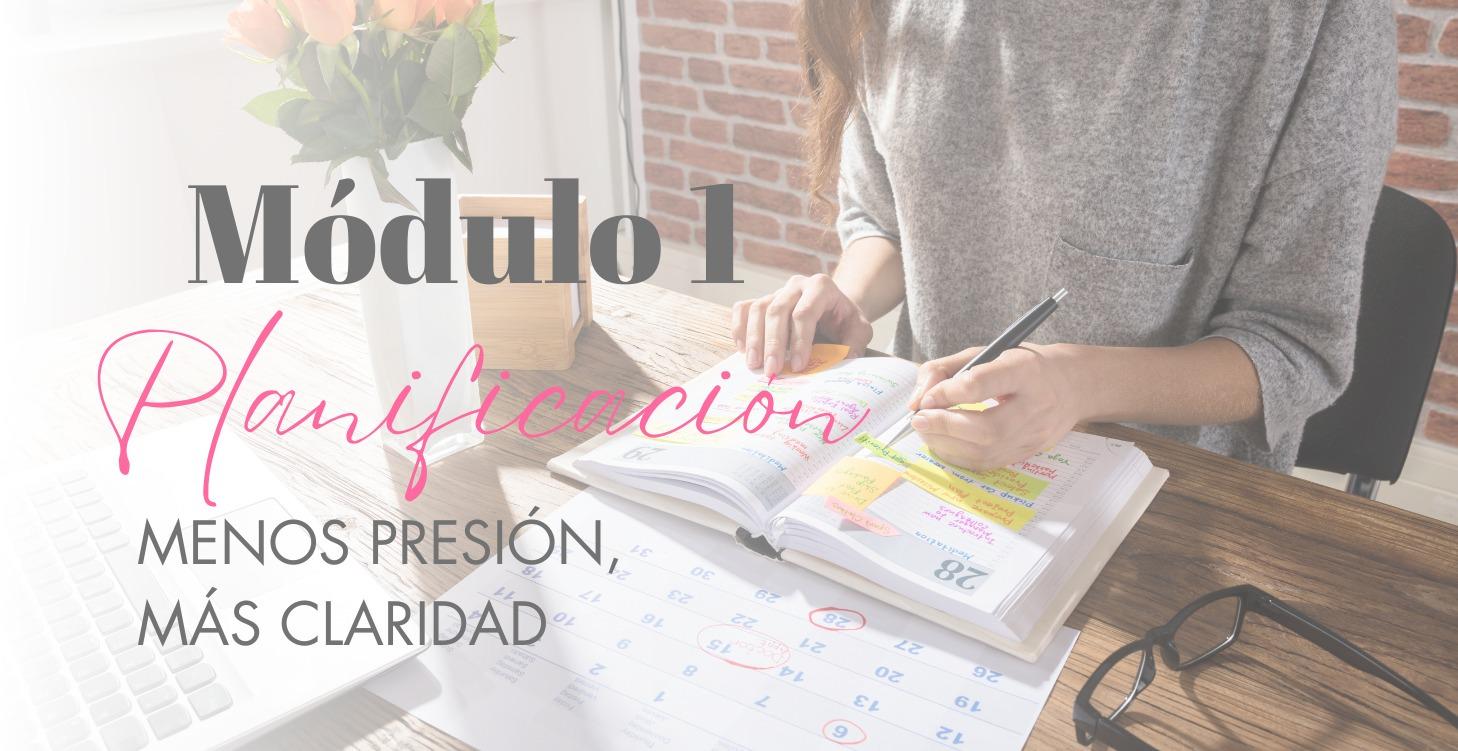 Planificación · Menos presión, más claridad