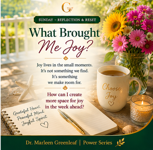 🌅 SUNDAY – What Brought Me Joy?