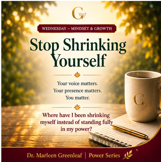 Stop Shrinking Yourself
