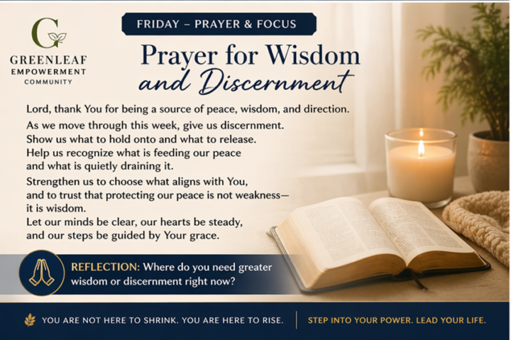 🙏🏾Prayer for Wisdom and Discernment