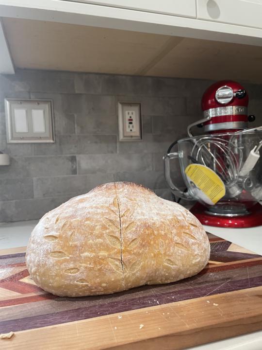 Finally - pics of one of the loaves from the second batch!