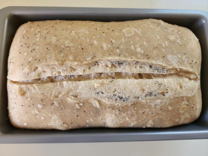 High hydration Poppy and Sesame Seed Sourdough