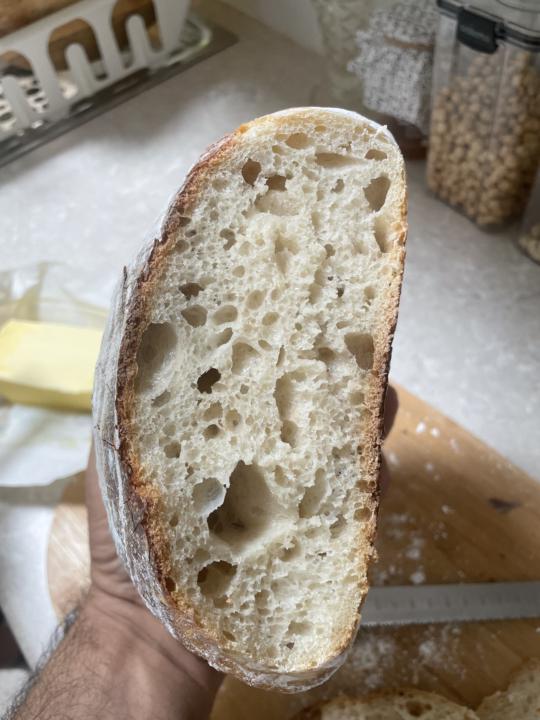 The first loaf - Basic white sourdough loaf