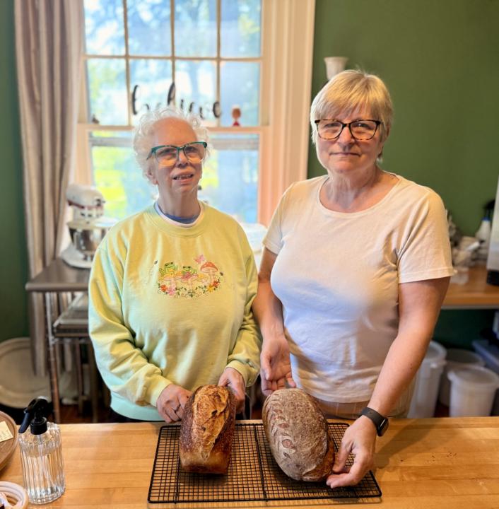 Sharing sourdough baking with friends
