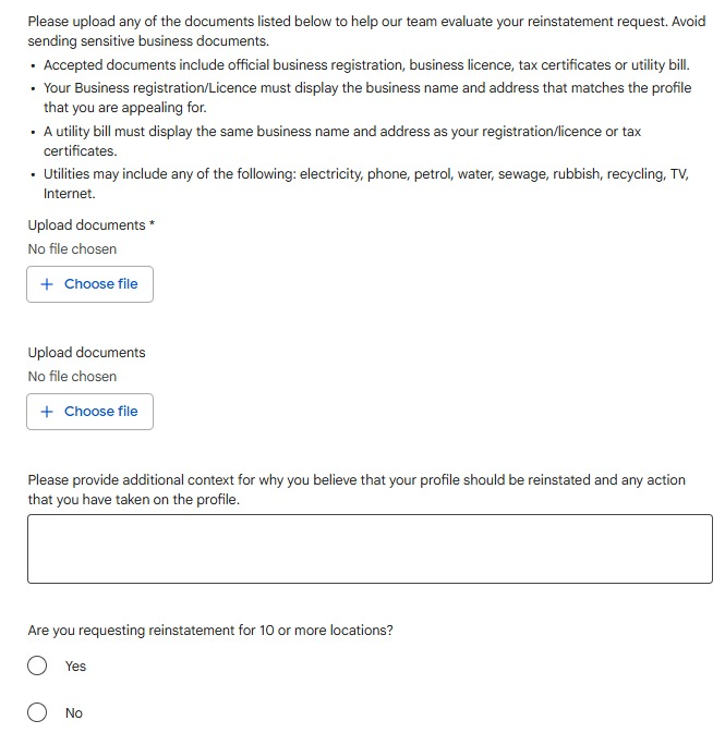 How to Appeal GBP Suspension Without Usual Docs?