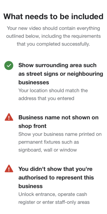 Google Profile Disabled