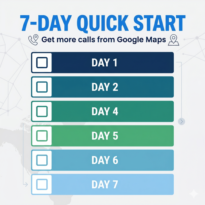 📌 7-Day Quick Start Get More Calls From Google Maps