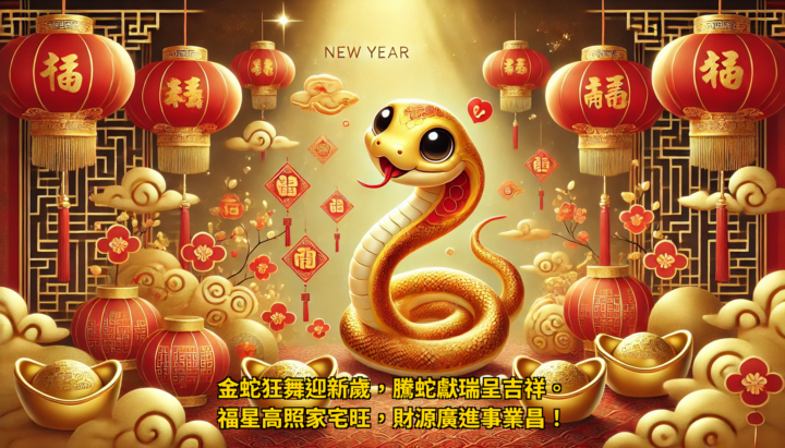 第2天作品 ：🎉 新年到！用 AI 打造獨一無二的蛇年年畫，文字祝賀超吸睛！ 🧧
