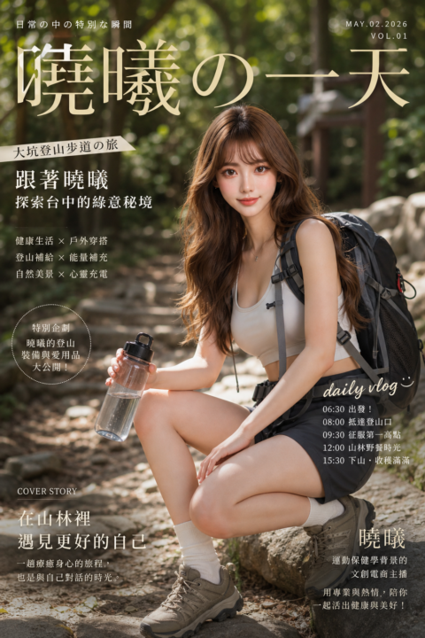 使用 Chatgpt images 2.0 做 大坑登山的一日特刊