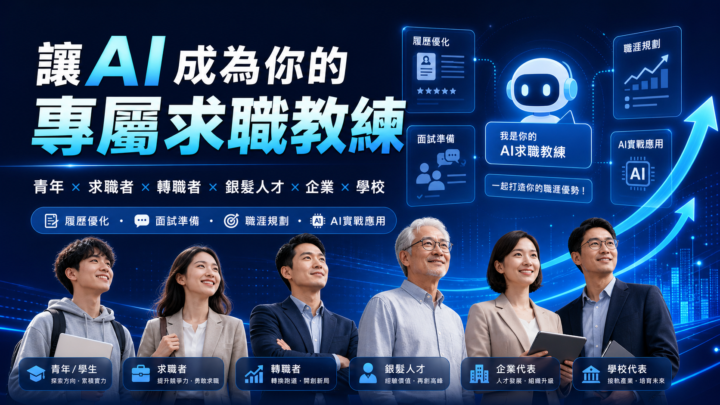 我要去錄影課程 - 讓AI成為你的專屬求職教練