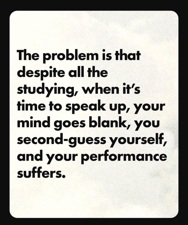 Studied hard, spoke… nothing  😳