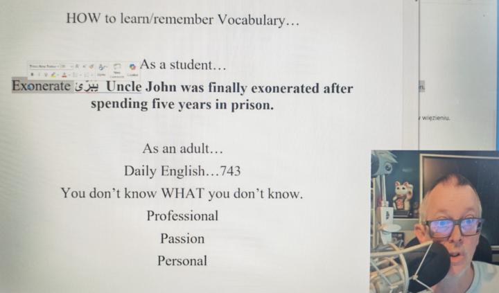 Useful way to learn vocabulary